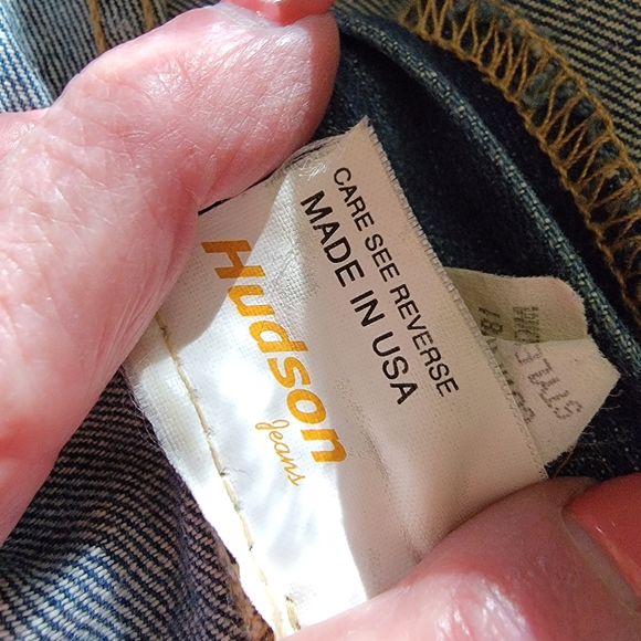 HUDSON | Vintage 2002 Made in USA Mid Waist Flared Jeans w/Zip Pockets Sz.29 - Picture 4 of 16